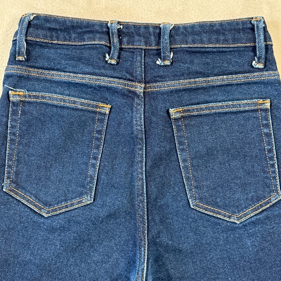 Sandro Paris Jeans Womens Size EU38 Dark Blue Skinny High Waist Capri - Picture 10 of 13